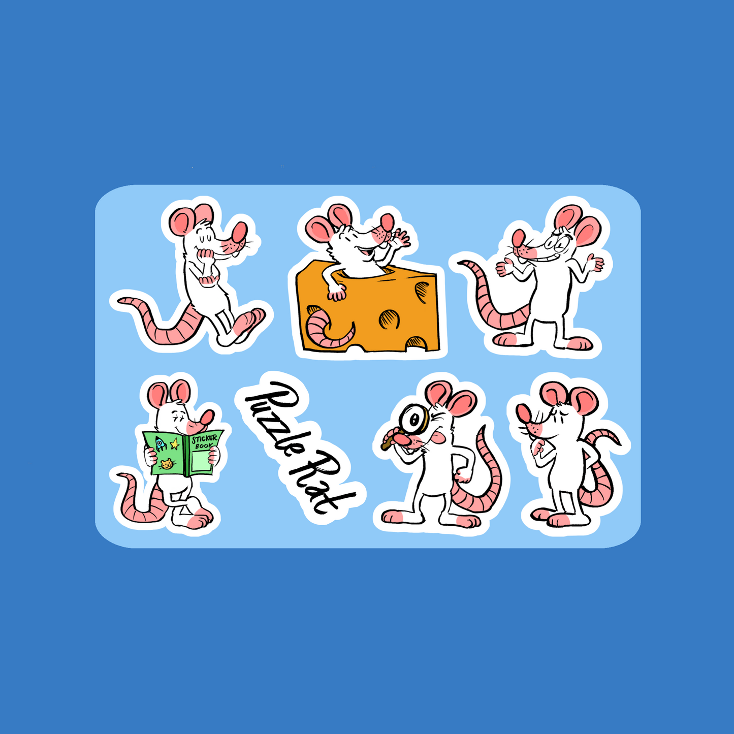 Puzzle Rat Sticker Sheet