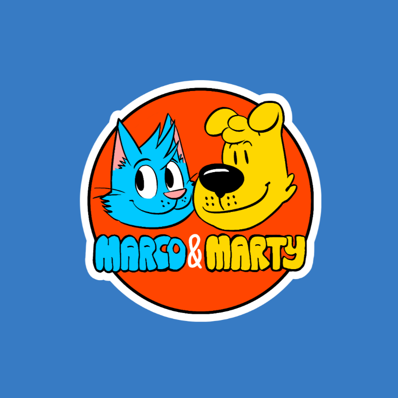 Marco & Marty Logo Sticker