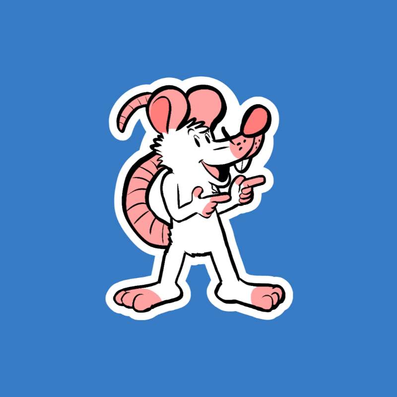 Puzzle Rat Sticker